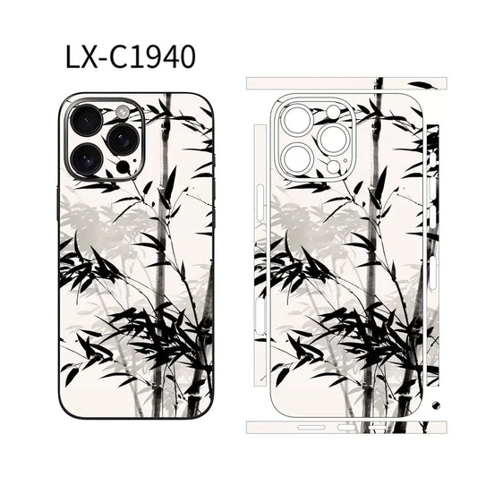 colorful Skin Sticker For iPhone 15 Pro Max Back Film 16 14 Plus 13 12 Mini Protective Decal Wrap Side Frame Protector