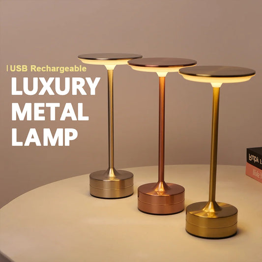 Usb rechargeable LED touch sensor table lamp