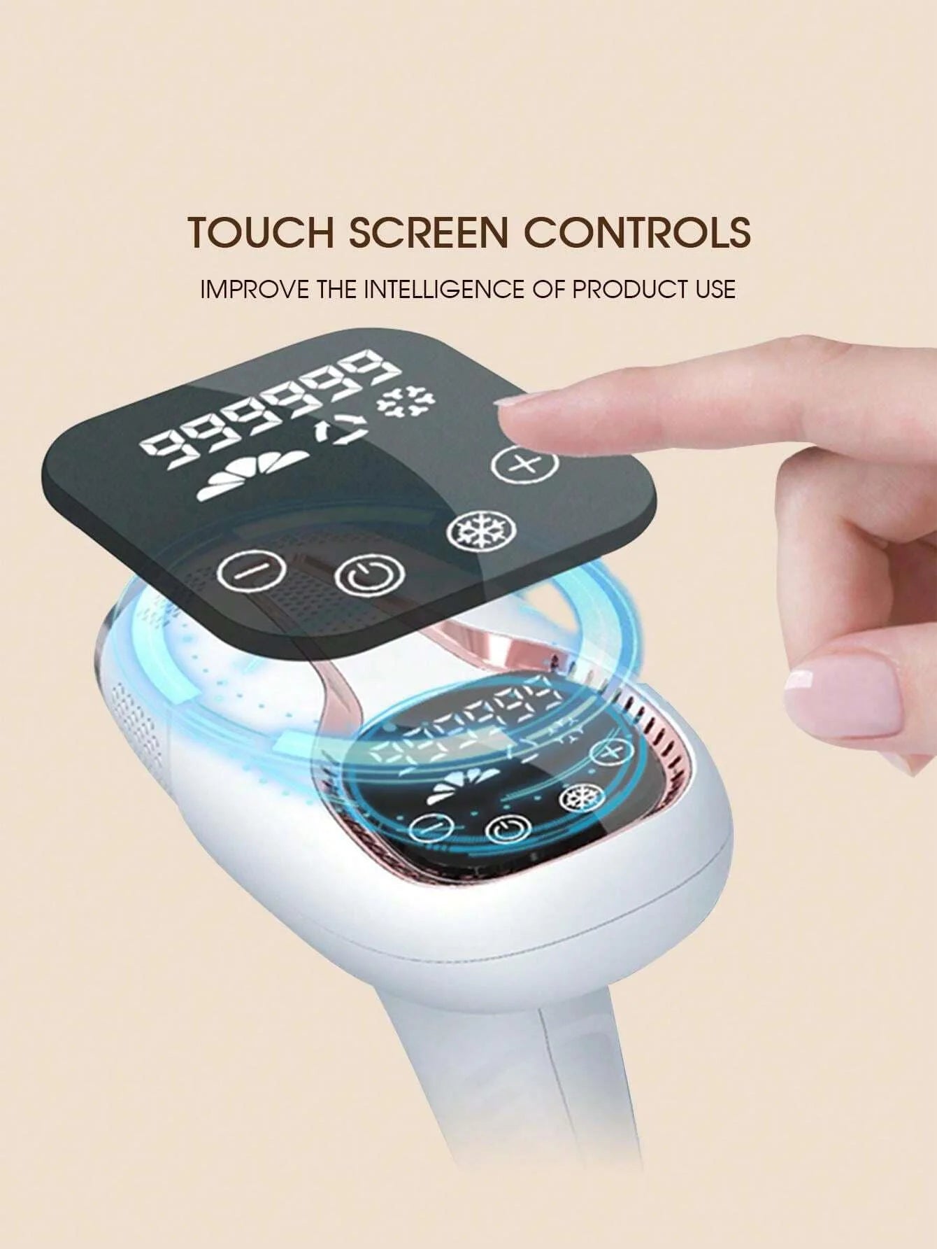 Dauerhafte Haarentfernung zu Hause – IPL-Lasergerät für glatte Haut an Gesicht, Körper, Achseln und Bikinizone