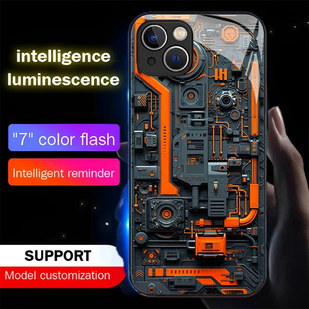 Smart LED Handyhülle mit 7-Farben-Beleuchtung – stylisch, reaktiv & schützend iPhone Air 17 16 E 15 14 13 12 11 Pro