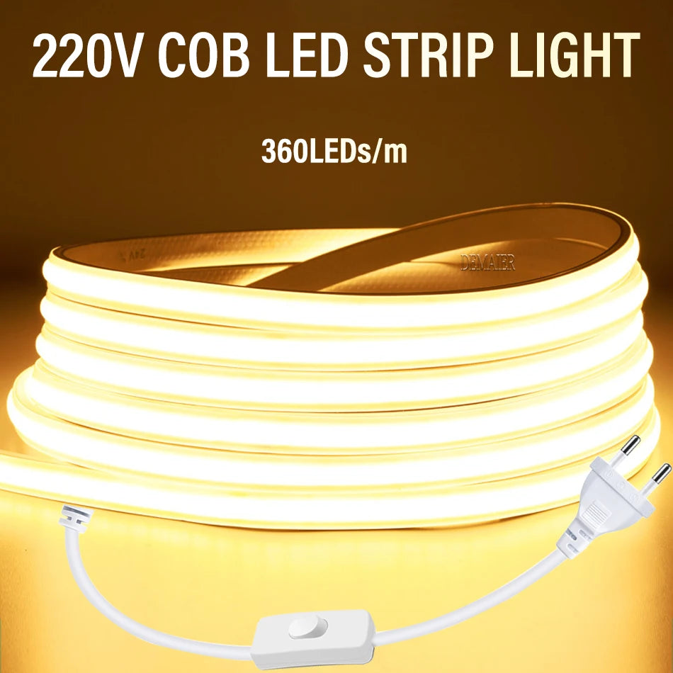 COB LED Lichtleiste – Helles Licht für Ihre Arbeits- und Dekorationsprojekte -Warmweiss