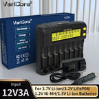 Li-Ion 18650 / 21700 – Ladegerät mit automatischer Batterietyp-Erkennung und LCD-Display