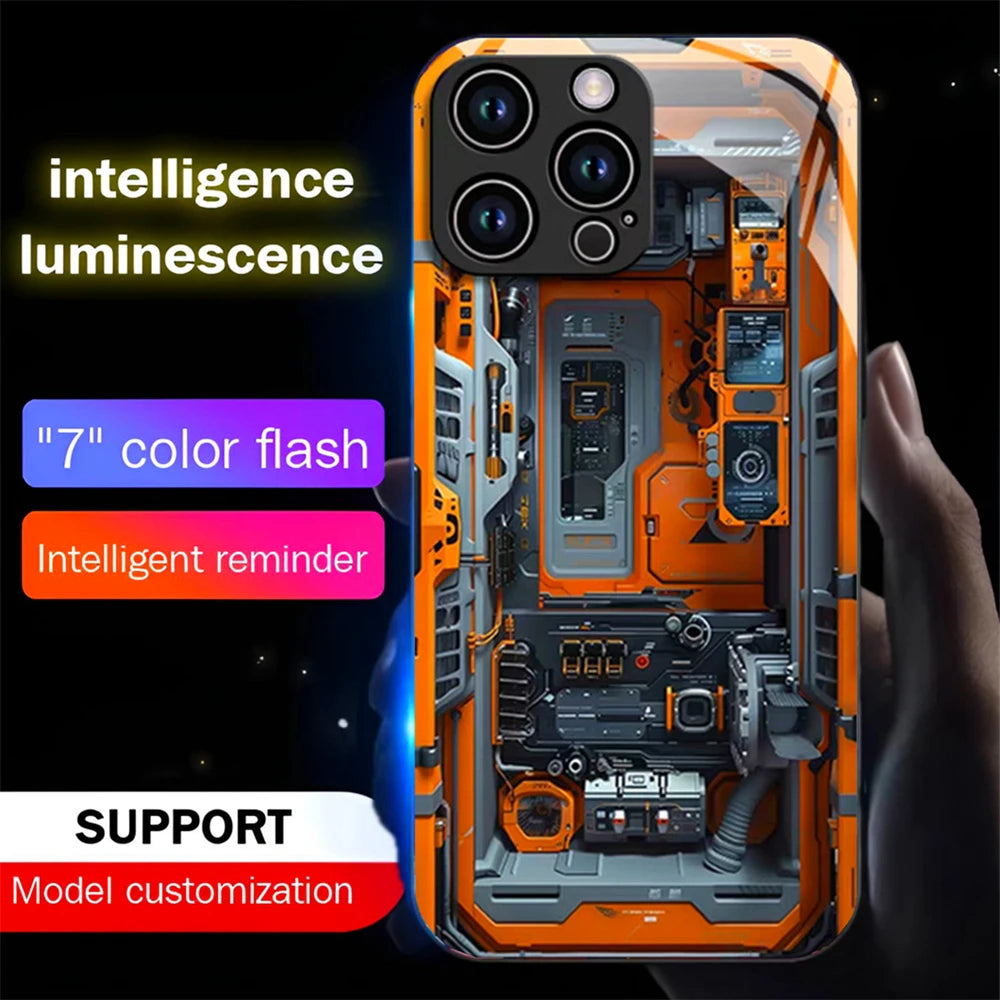 Smart LED Handyhülle mit 7-Farben-Beleuchtung – stylisch, reaktiv & schützend iPhone Air 17 16 E 15 14 13 12 11 Pro