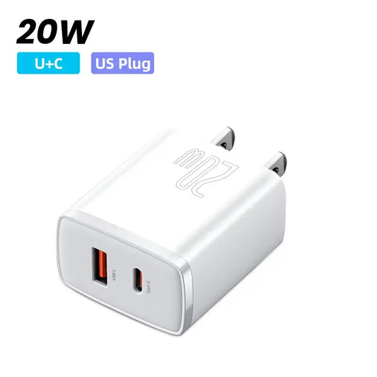 Baseus USB-C Quick Charger 30W: Superschnelles Laden für iPhone und Android - Erleben Sie ultraschnelles Laden mit dem Baseus 30W USB-C Ladegerät, kompatibel mit iPhone 14, 13 und 12 Pro Max sowie Samsung und Xiaomi. - 14:22302870345#USB Charger;200007763