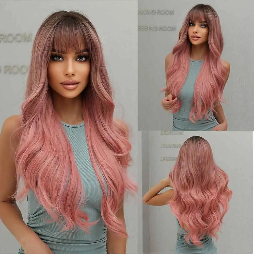 La Sylphide Langhaarperücke – hitzebeständig – für Cosplay, Halloween, Weihnachten