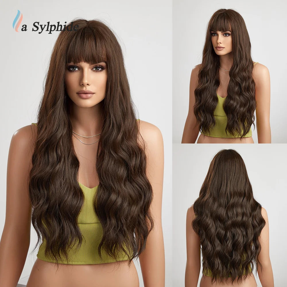 La Sylphide Langhaarperücke – hitzebeständig – für Cosplay, Halloween, Weihnachten