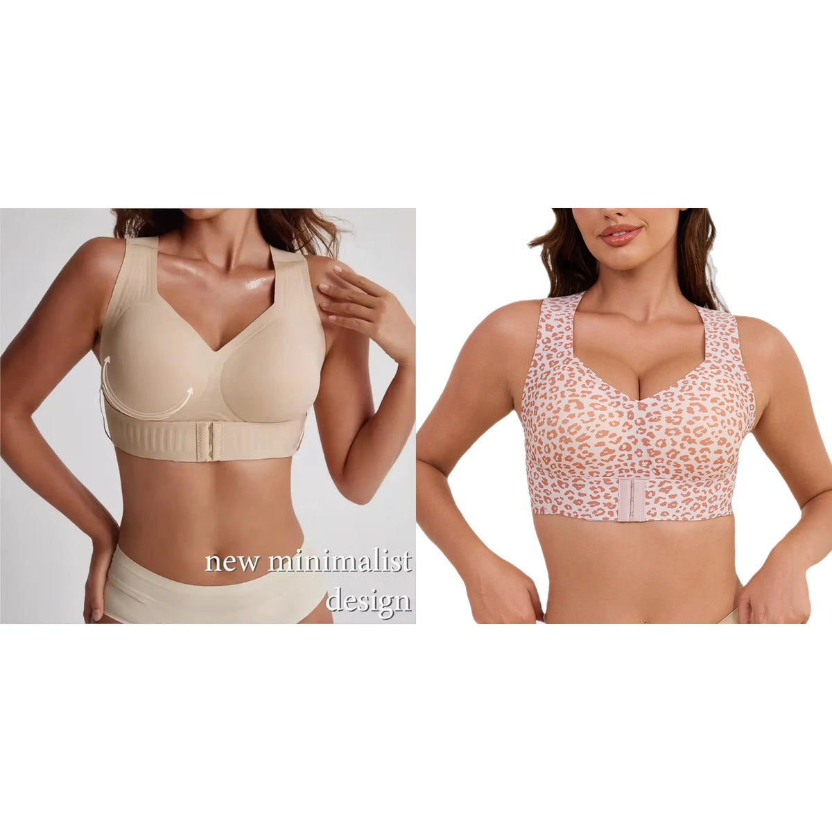 Nahtloser Damen-Sport-BH mit Jelly-Streifen und Haltungskorrektur