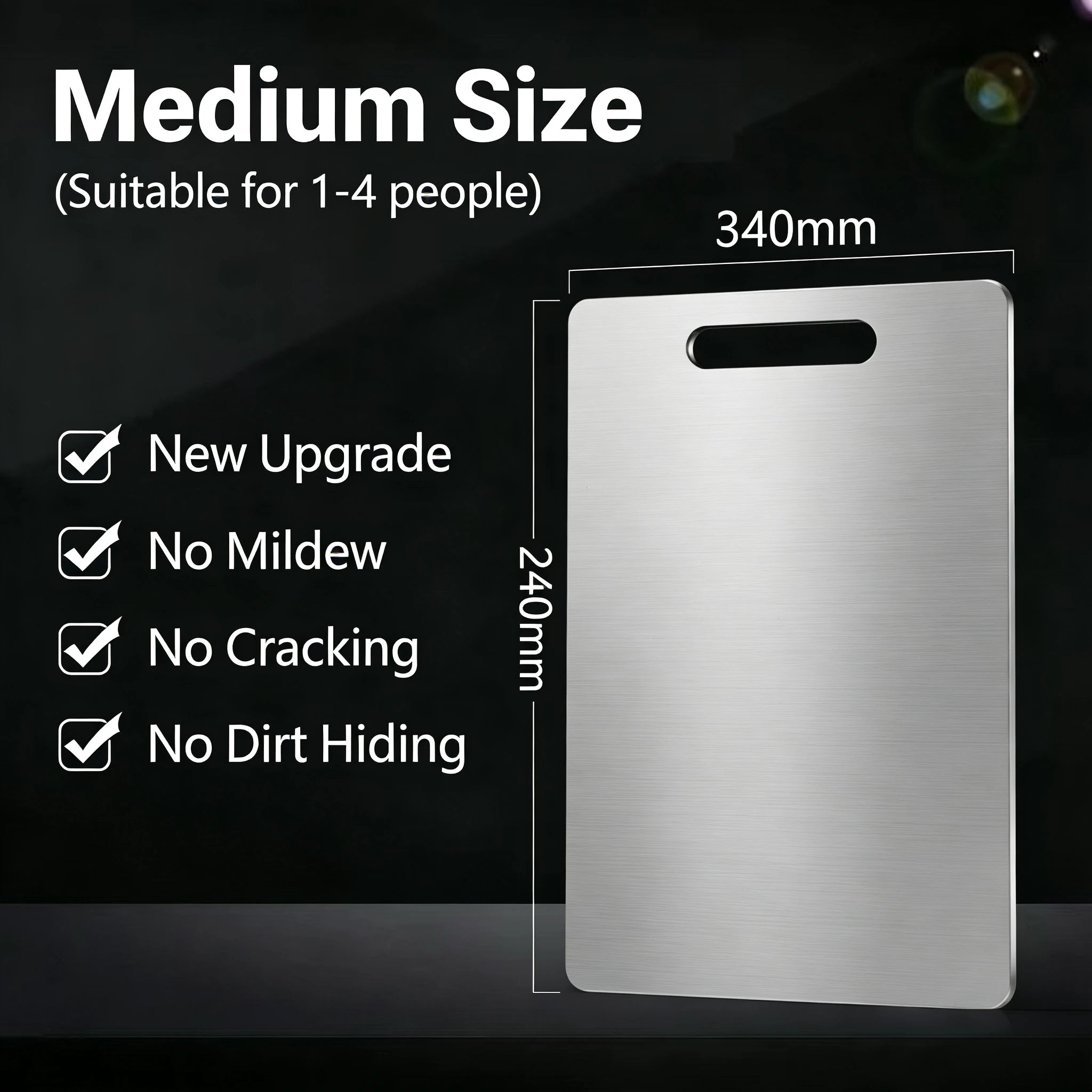 Titanium alloy double-sided kitchen cutting board