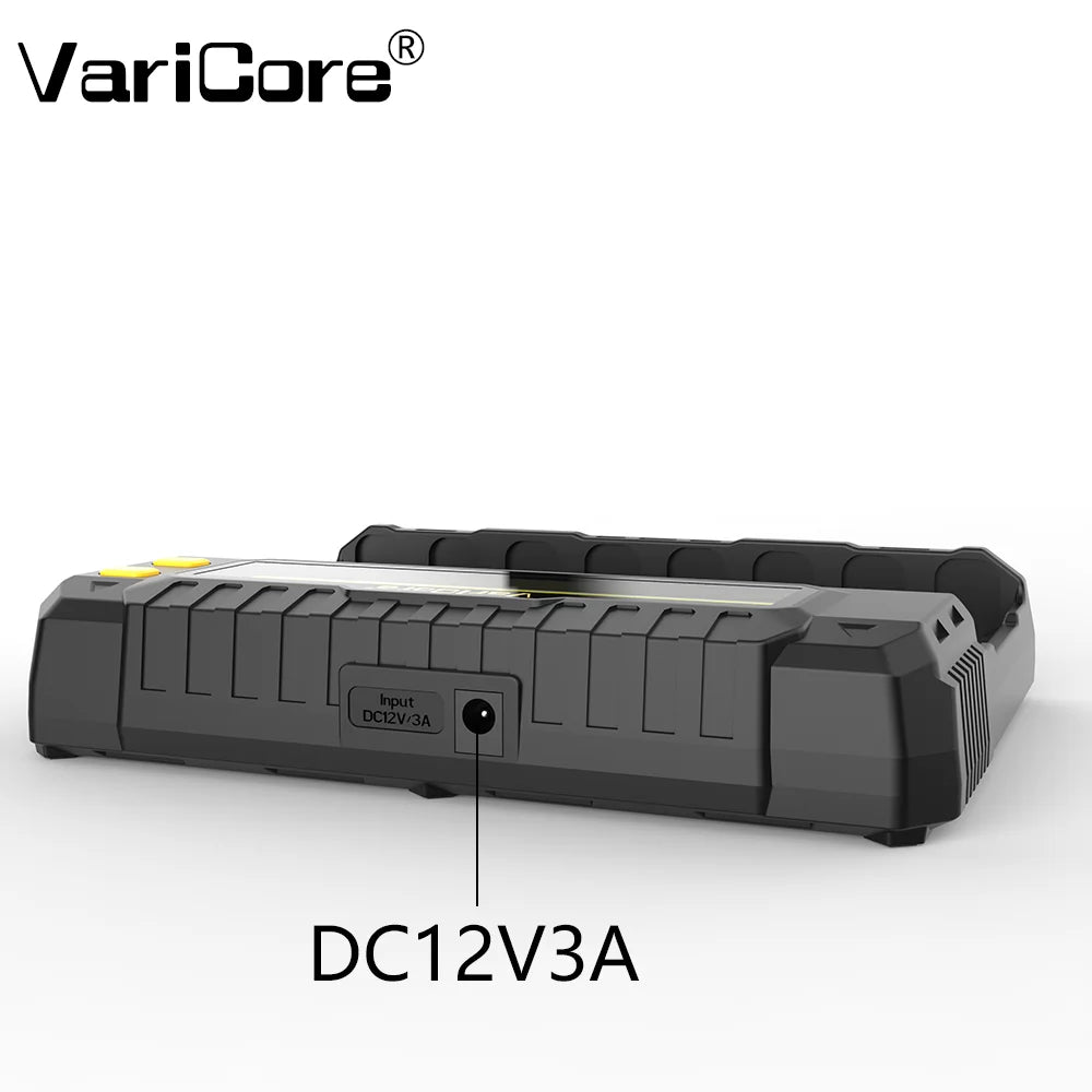 Li-Ion 18650 / 21700 – Ladegerät mit automatischer Batterietyp-Erkennung und LCD-Display
