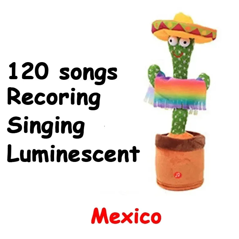 Niedliche Tanzende Kaktus-Puppe: Sprechen, Aufnehmen, Wiederholen