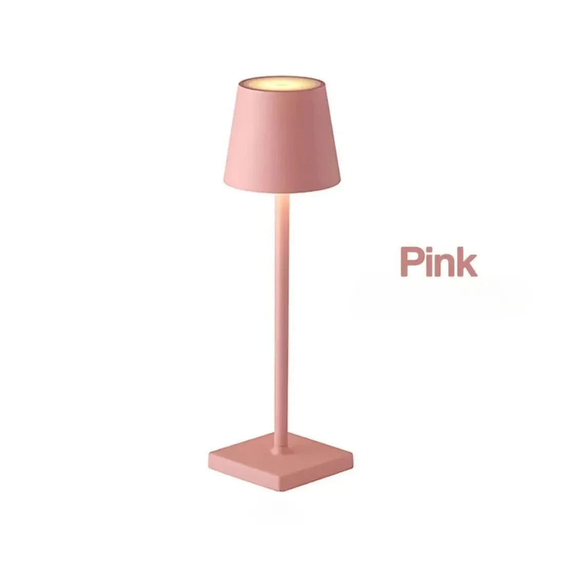 Led touch sensor table lamp with stepless dimming and three color modes