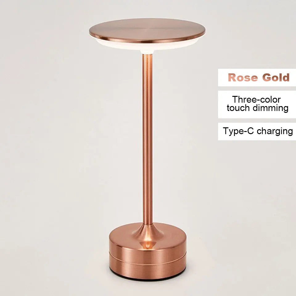 Lampada da tavolo LED ricaricabile USB con sensore touch