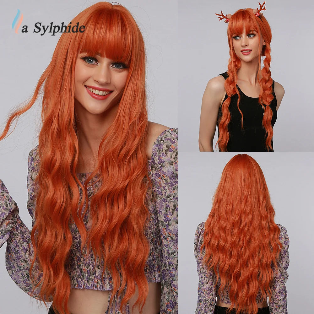 Parrucca lunga La Sylphide – Resistente al calore – per cosplay, Halloween, Natale 