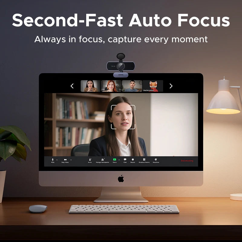 4K Webcam für Videokonferenzen – klare Bilder ohne Verzögerung