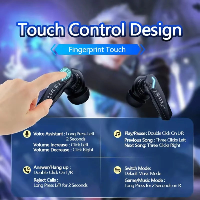 Cuffie Bluetooth per il gaming – Bassa latenza con Bluetooth 5.3