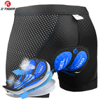 X-tiger mens gel padded cycling shorts breathable mesh riding underpants