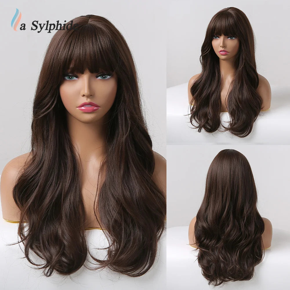 La Sylphide Langhaarperücke – hitzebeständig – für Cosplay, Halloween, Weihnachten