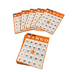 Push-up Bingo Karten Set für Bingo-Spiele – 540 Karten in 9 Farben mit Nummern 01-75
