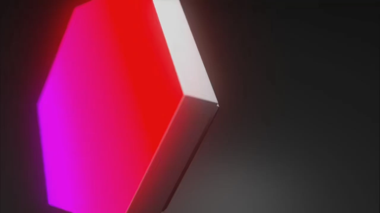 RGB Intelligente Hexagon Wandlampe: Farbwechsel, Musikrhythmus mit APP-Steuerung