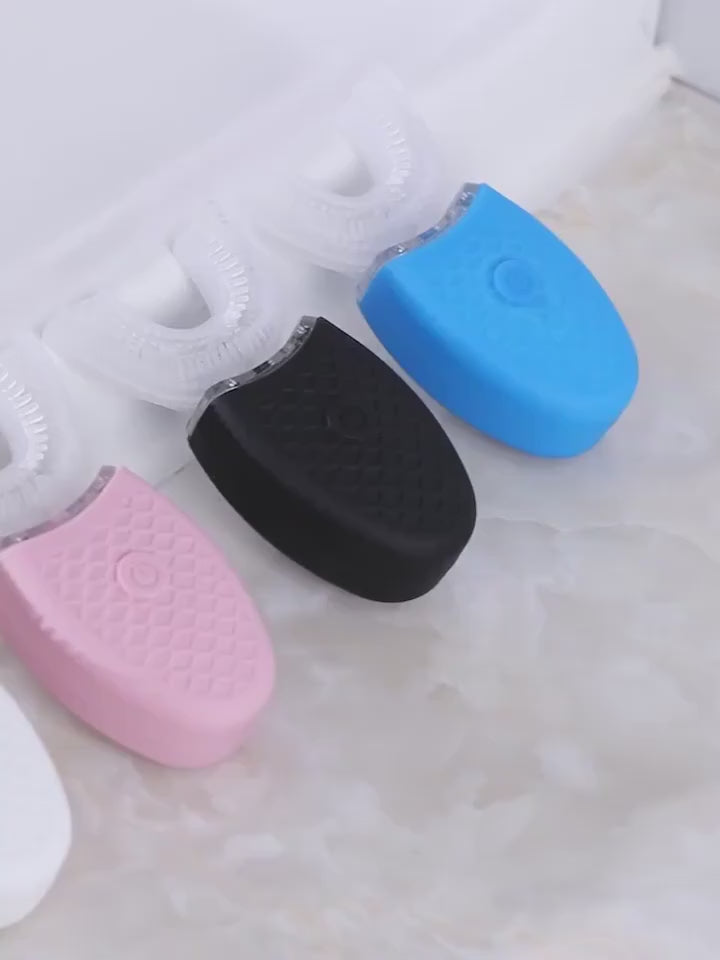 Electric u-shaped silicone toothbrush for adults with 360 automatic cleaning – Produktvideo