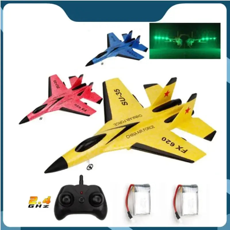FX-620 SU-35 RC Flugzeug: Ferngesteuerter Kampfjet für Kinder - Erleben Sie Flugspaß mit unserem Remote Control Aircraft: Kompakt, flugbereit, robust. Inspiriert von SU-35, perfekt für Anfänger. Leistungsstarker Motor, vielseitige Steuerung. 2.4G 2CH-Fern