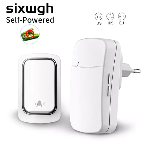 Drahtlose Türklingel - Umweltfreundlich, Selbst-Powered, für Ihr Zuhause und den Aussenbereich. - Starke Signale und IP68 Wasserdichtigkeit machen unsere Smart-Türklingel unverzichtbar. Überwindet 3-4 Wände mit 150 Metern Reichweite und funktioniert bei R