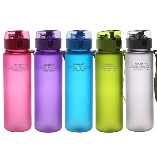 Hochwertige 560ML Wasserflasche für Outdoor-Sport und Schule - Elegante Wasserflasche in Blau, Grün, Grau, Pink & Lila. Perfekt für Gesundheit und Umweltbewusstsein - ideal für Sport und Schule. - 26:200007968#400ml;14:173#Bu